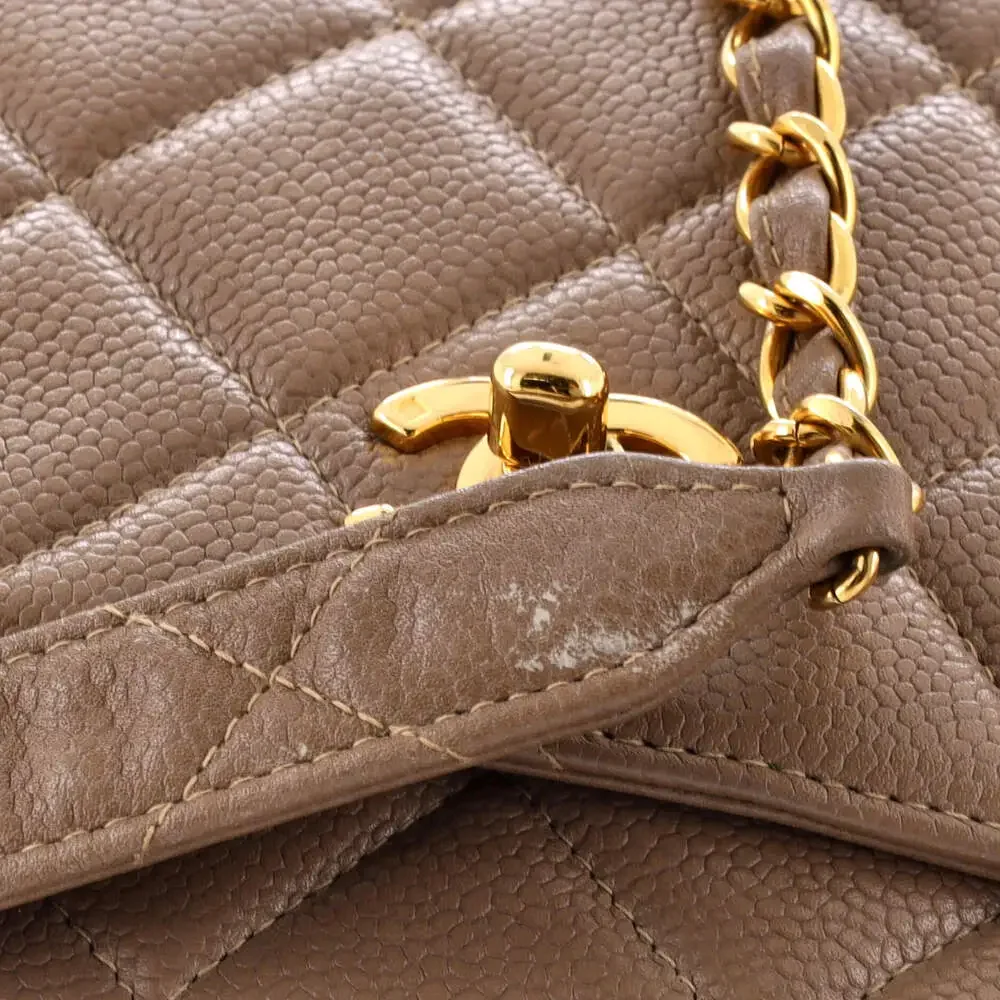 Chanel Vintage Square Cc Flap Bag #242393C45B - Picture 8 of 9